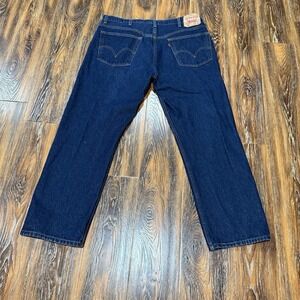 Levi's 505 Jeans Men's 40x30 (38x29) Blue Denim Straight Leg Mexico Pants Big E
